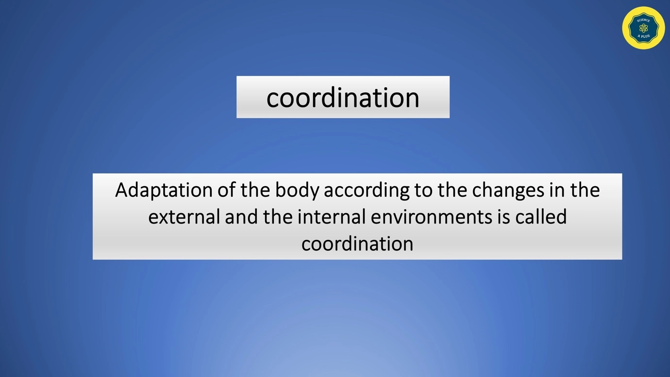 What is coordination - in simple terms – Human Nervous Coordination - A brief overview