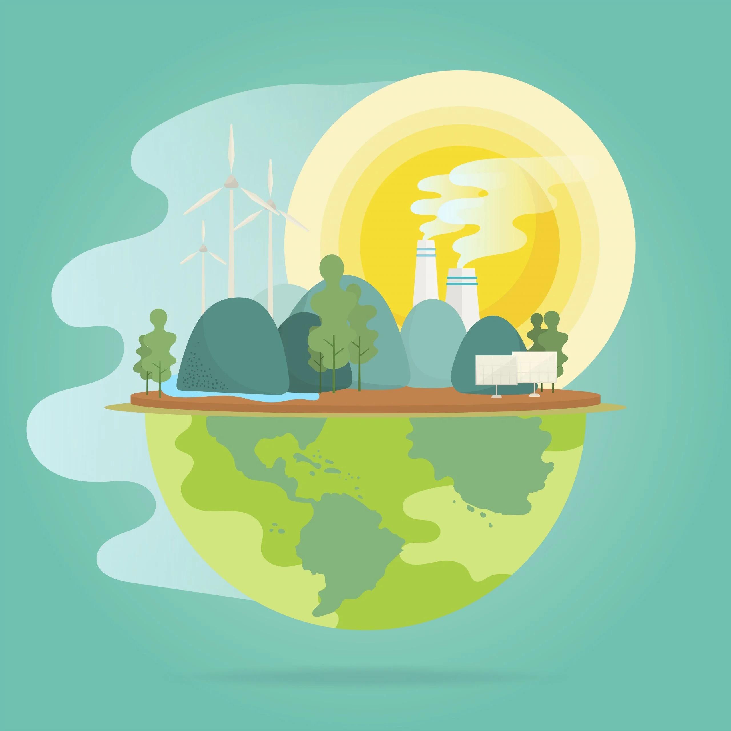 The climate crisis, Global warming, Greenhouse gasses and the Greenhouse effect