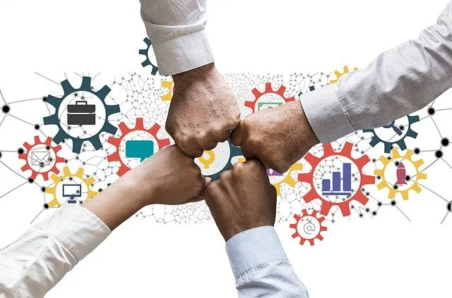 Team Hands Icon Gears Network Web - geralt / Pixabay