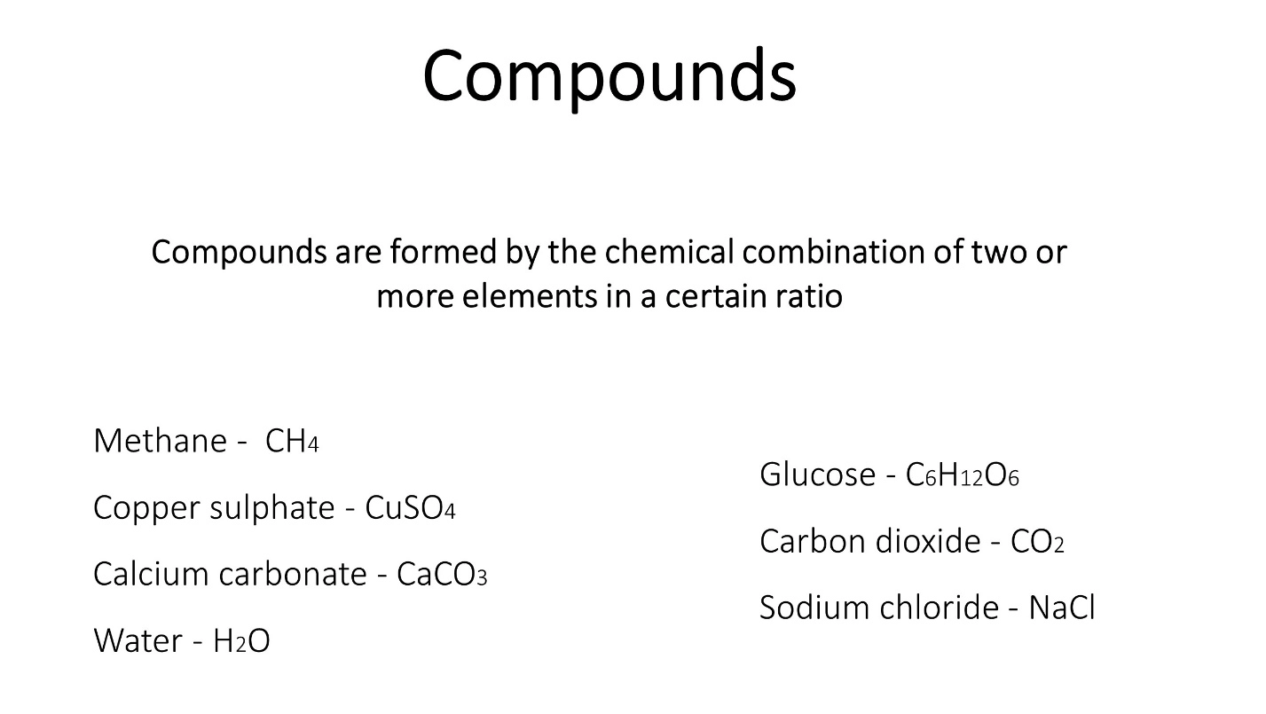 Elements and Compounds – Matter, Atom and its structure, Mass Number and Atomic Number, Sub atomic particles