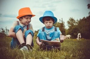 Boys Kids Reading Summer Brothers - Victoria_Borodinova / Pixabay
