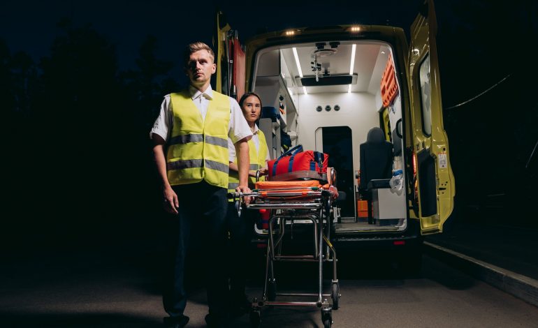 paramedics working night shift