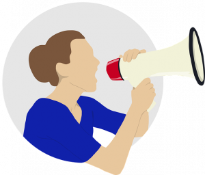 Woman Megaphone Yell Speaking  - Wallusy / Pixabay