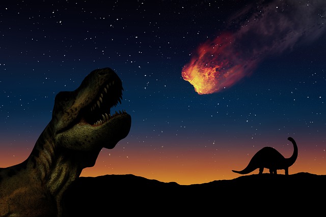 Dinosaurs Asteroid Stars  - geralt / Pixabay