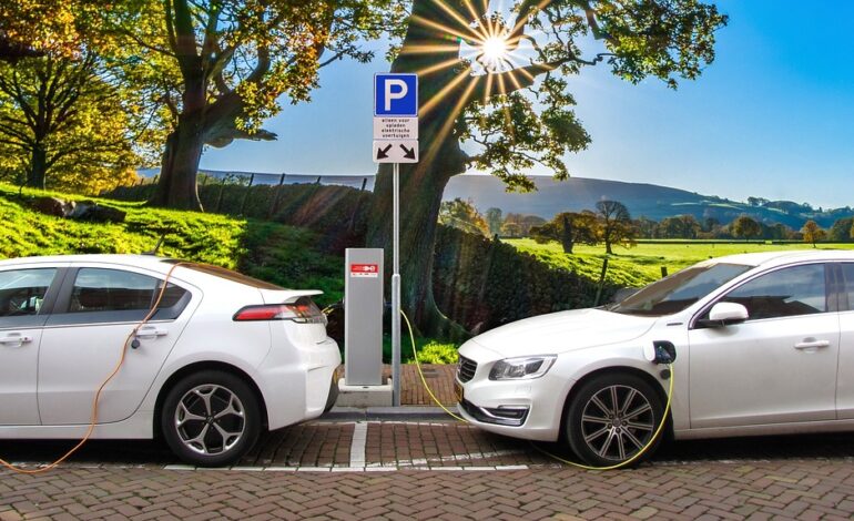 Car, Electric Car, Hybrid Car, Charging Post