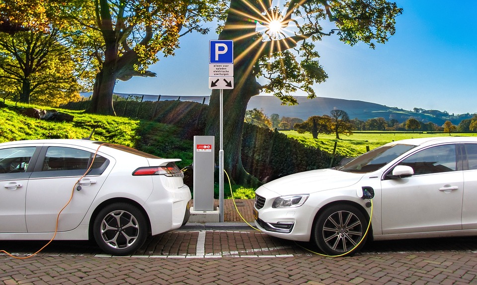 Car, Electric Car, Hybrid Car, Charging Post