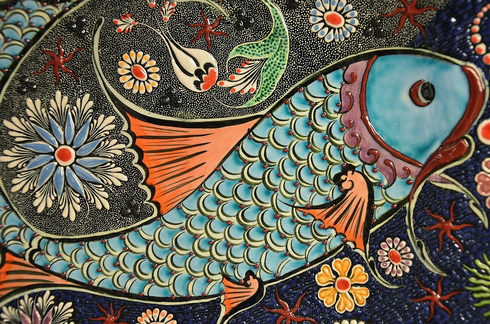 Mosaic, Fish, Tile, Art, Ceramic, Colorful, Decorative