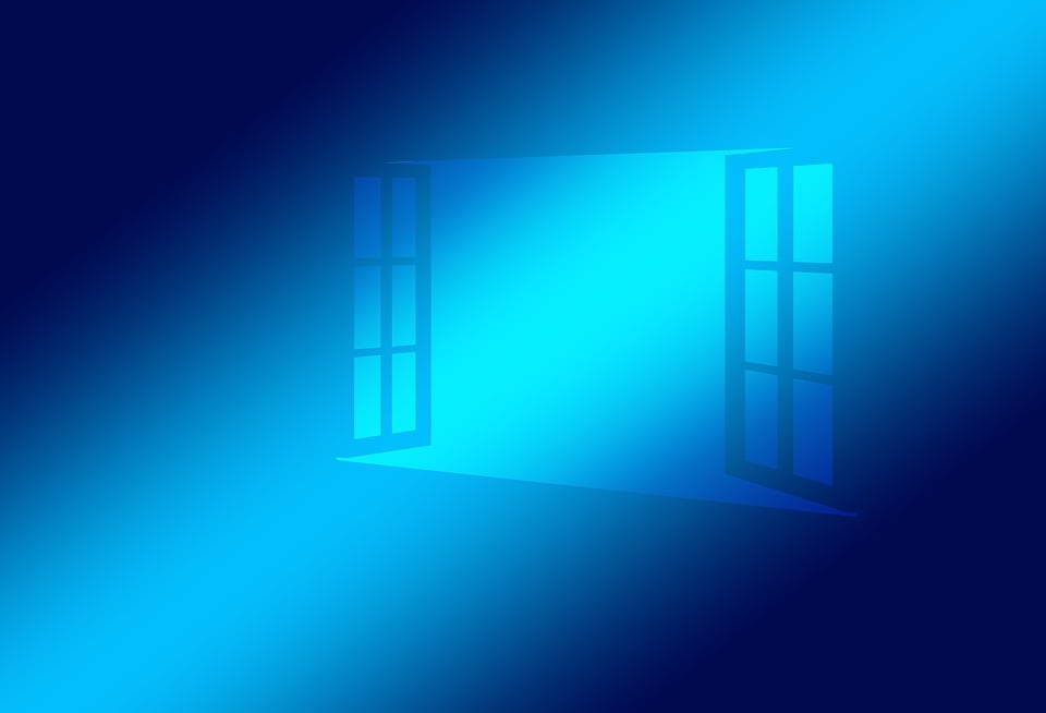 Window, Open, Blue, Operating System, Windows 10