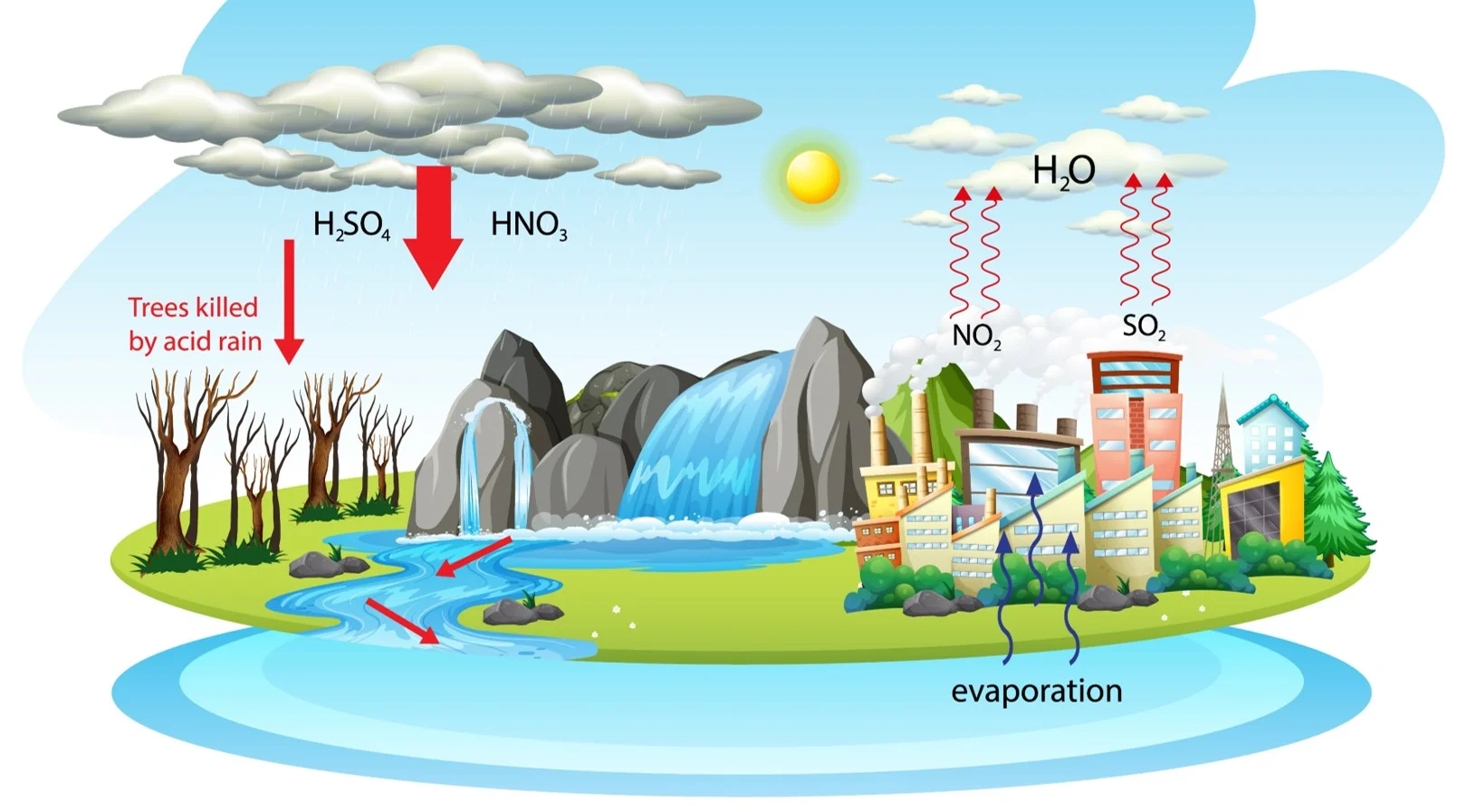 Phenomenon of Acid rain – Phenomenon in science and nature - explained