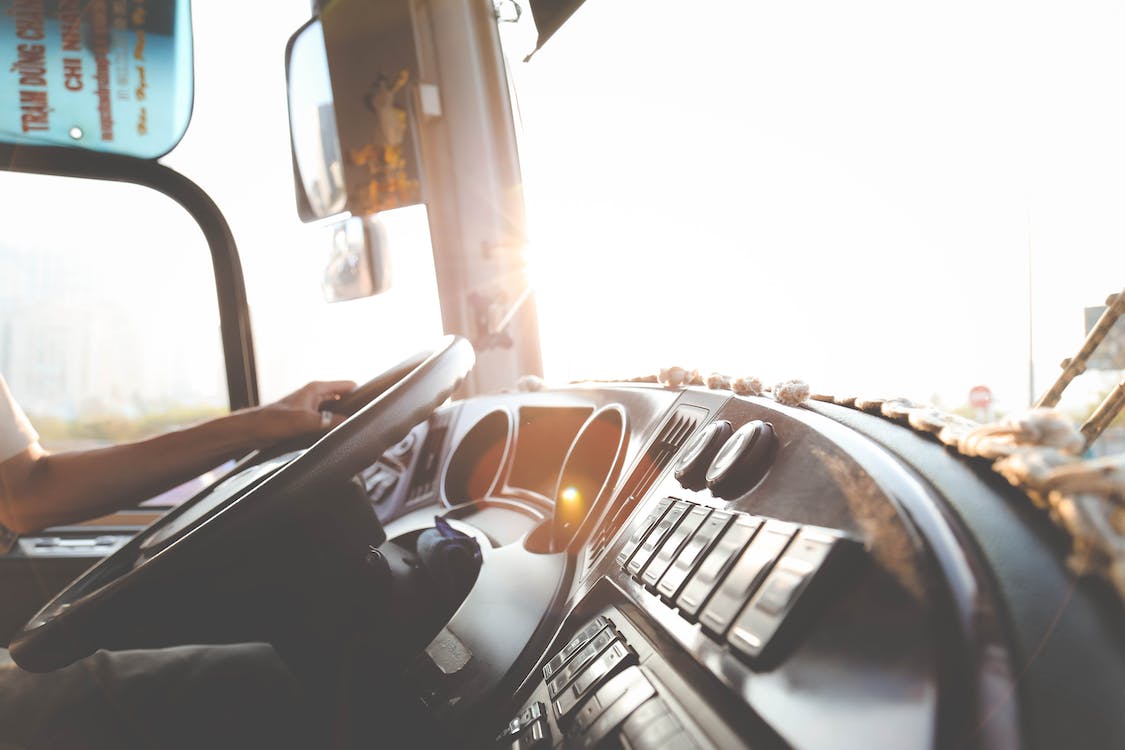 Free Person Hand On Steering Wheel Stock Photo