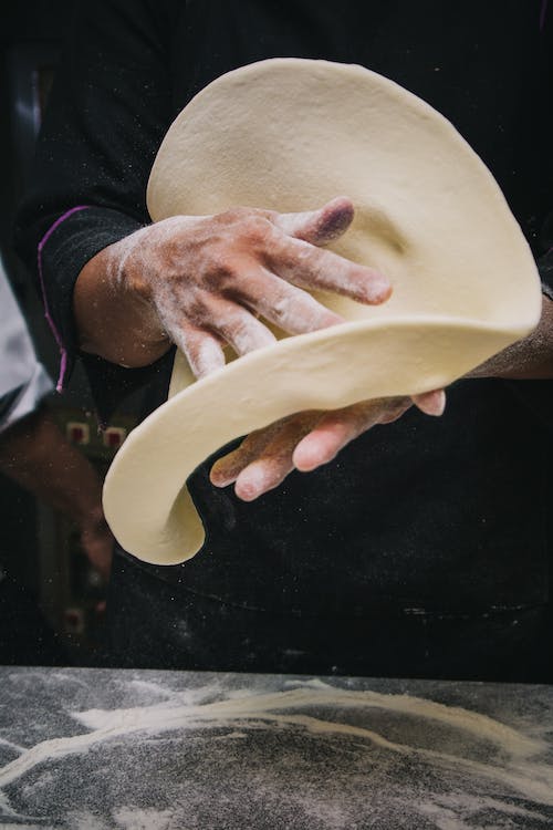 Free Person Making a Dough Stock Photo