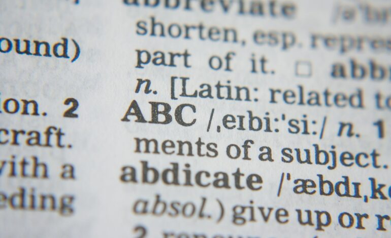 abc dictionary words letters 390026