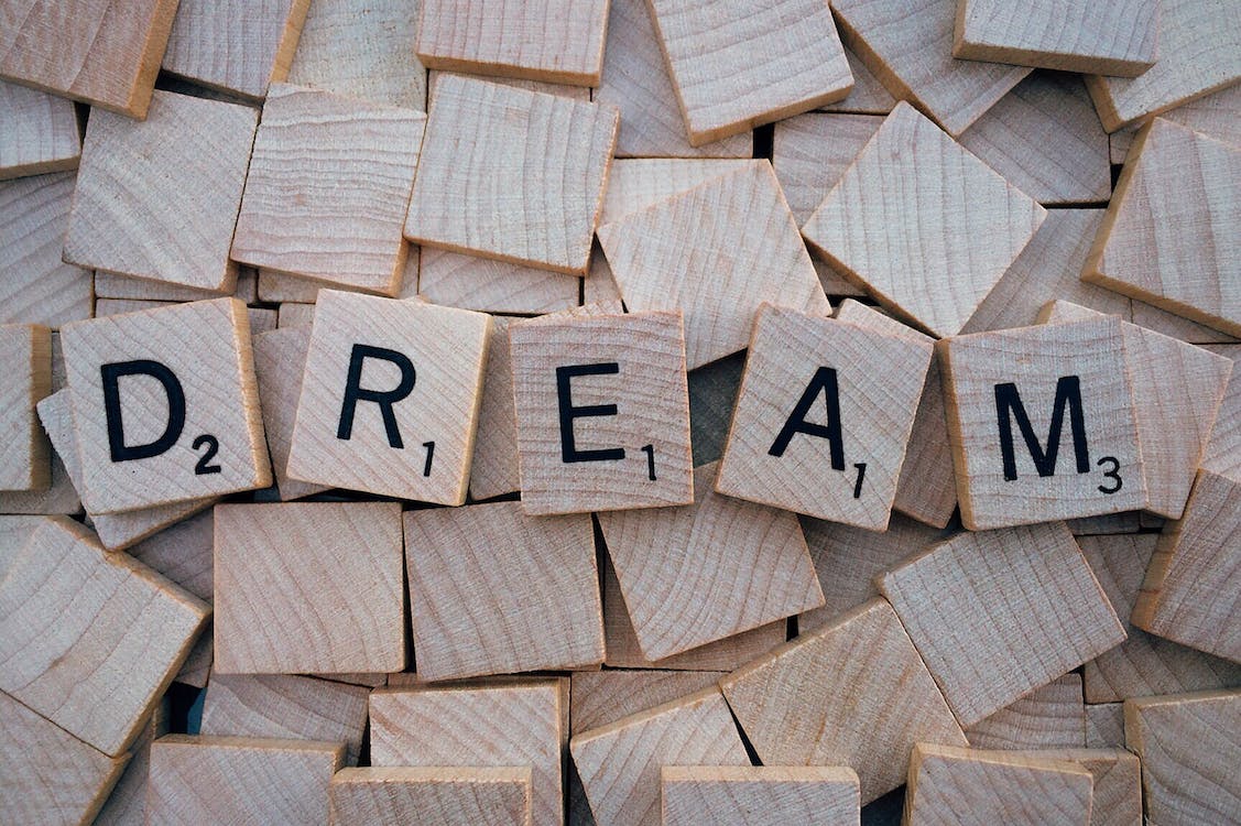 Free Dream Scrabble Tile Stock Photo