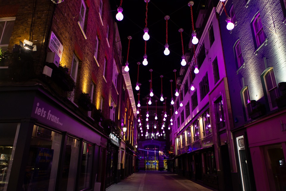 Free Purple Lights London photo and picture