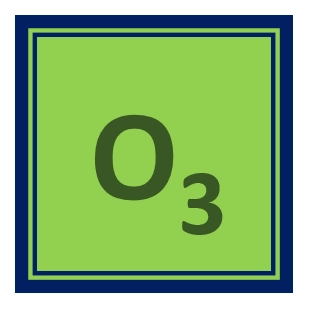 Ozone gas (O3)