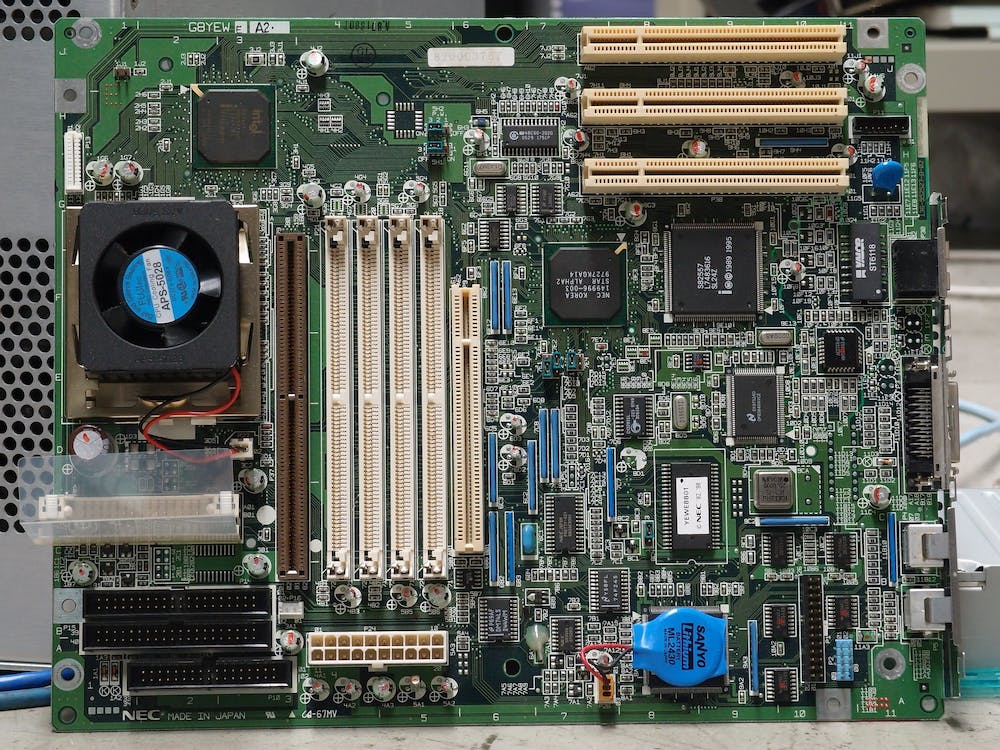 Free Green Motherboard Stock Photo