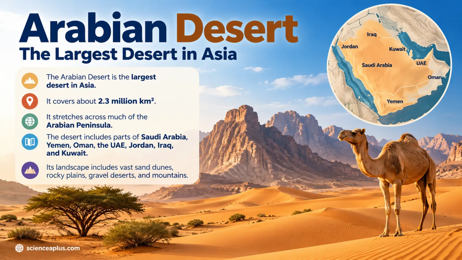 Arabian Desert: Facts About the Largest Desert in Asia