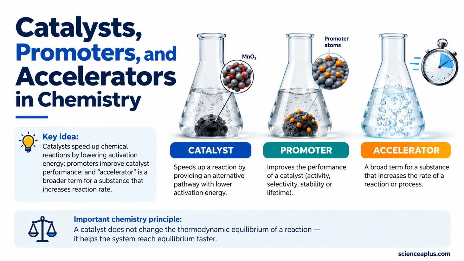 Catalysts vs Promoters vs Accelerators: Key Differences