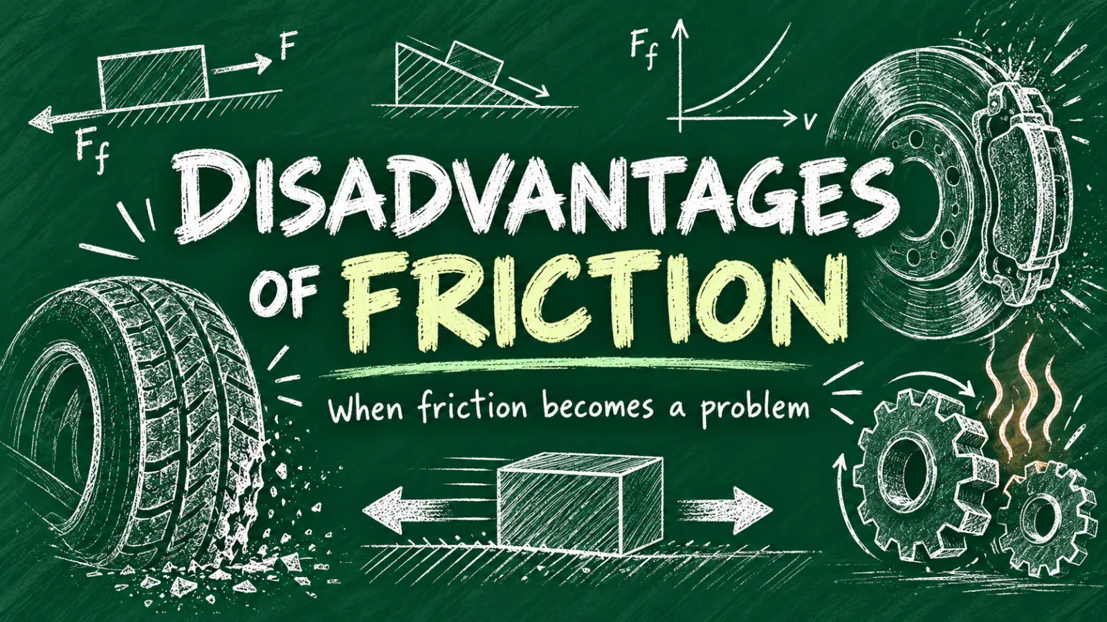 Disadvantages of Friction: Wear, Heat, Energy Loss & Fixes