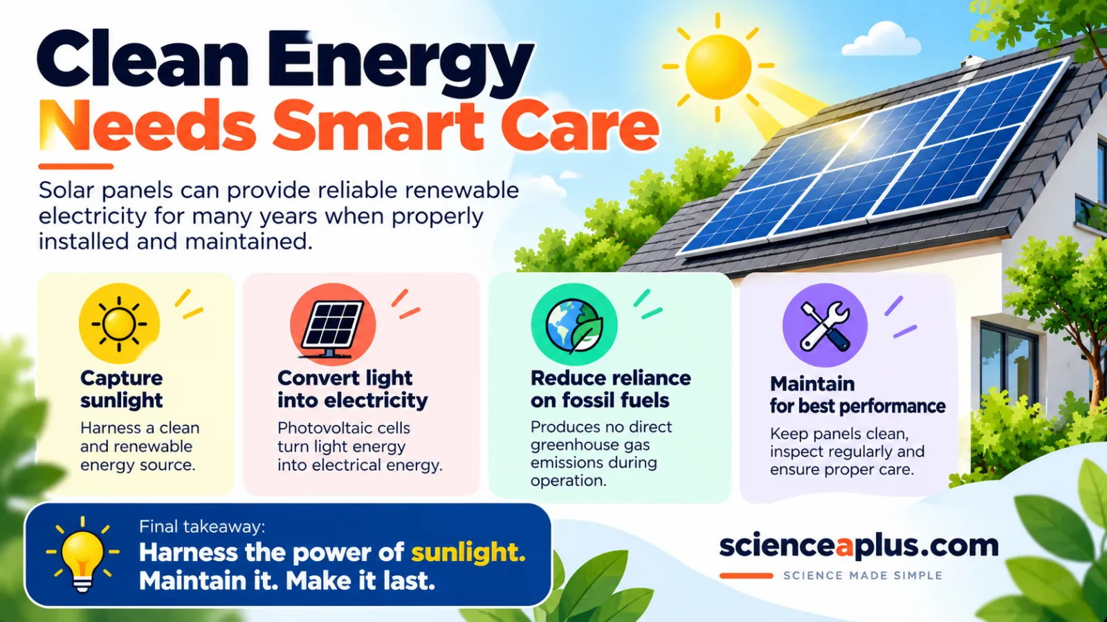 Solar Panel Maintenance: Cleaning, Checks and Lifespan